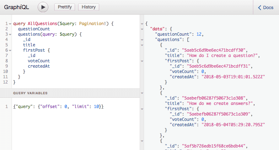 GraphiQL example of scalar type converting date to an ISO timestamp